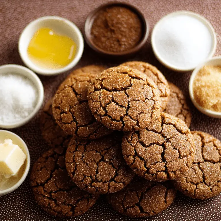 Ginger Molasses Rolo Cookies