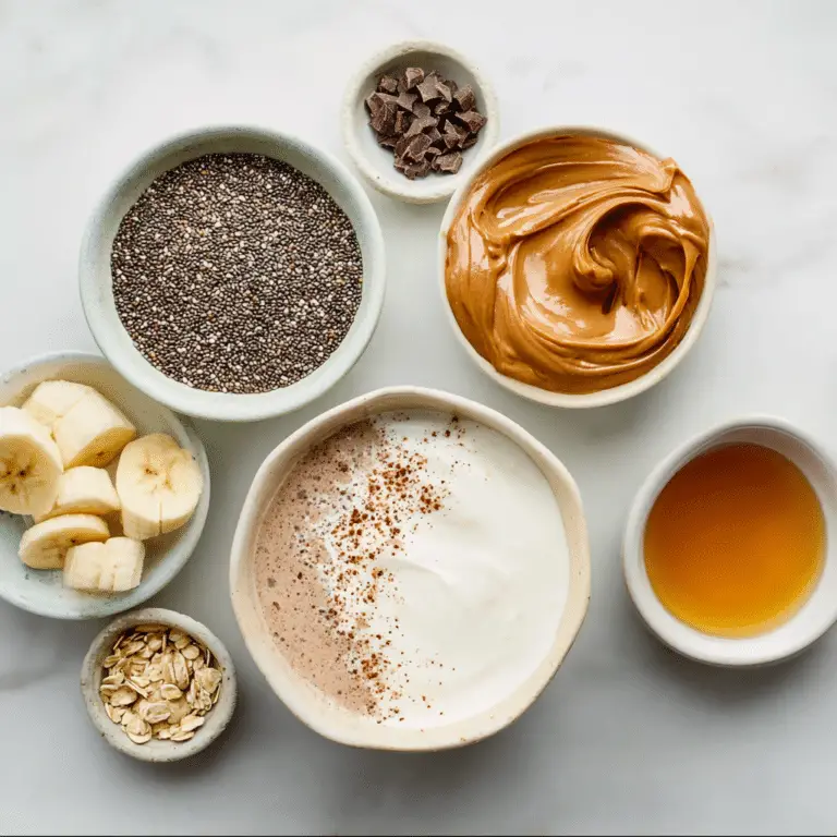 High-Protein Peanut Butter & Chocolate Chia Pudding