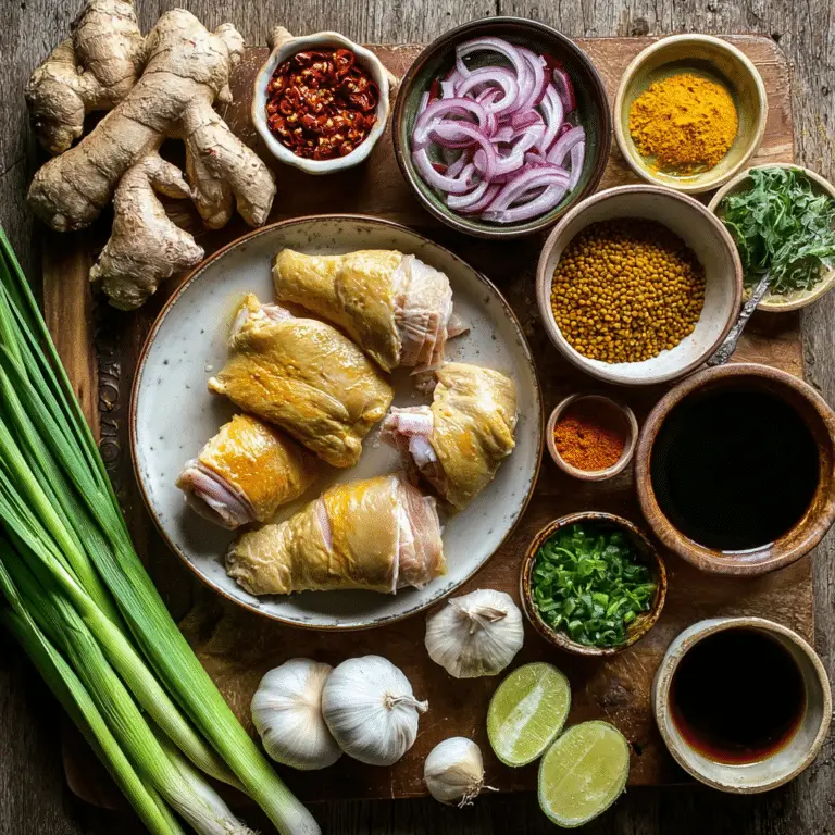 Lemongrass Broth Bowls with Yellow Curry Chicken