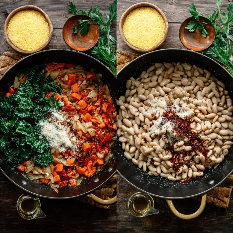 Polenta with Vegetables and White Beans