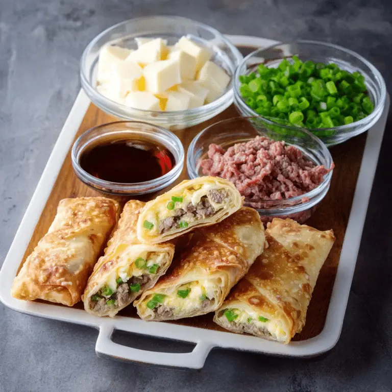 Philly Cheesesteak Egg Rolls