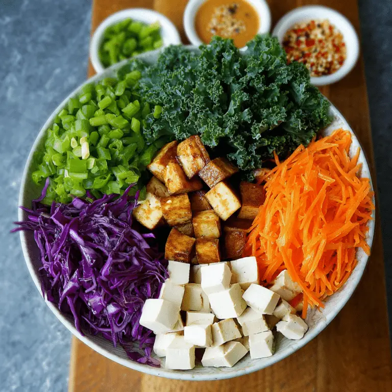 Asian Kale & Tofu Salad