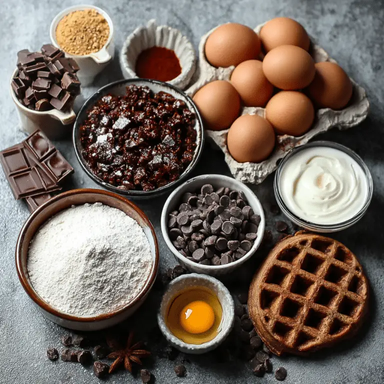 Fudgy Brownie Waffles