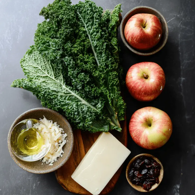 Honeycrisp Manchego Kale Salad