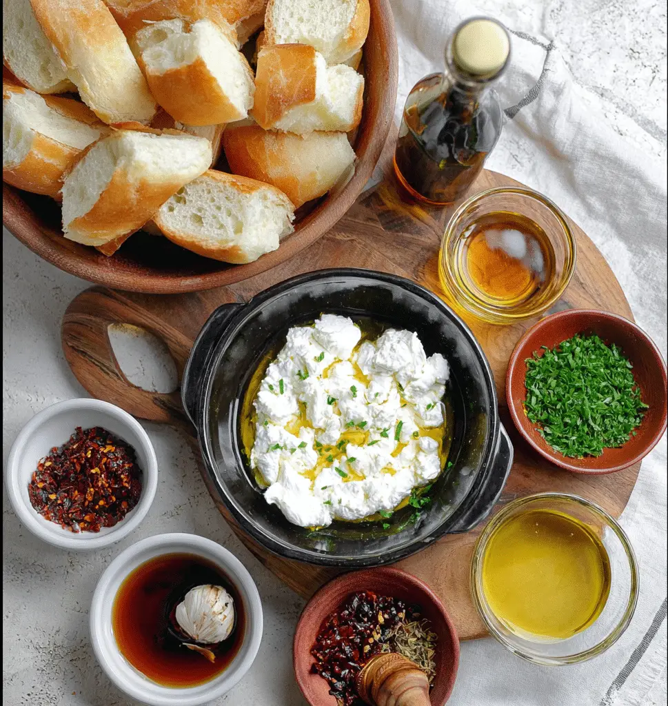 Hot Honey Goat Cheese Dip