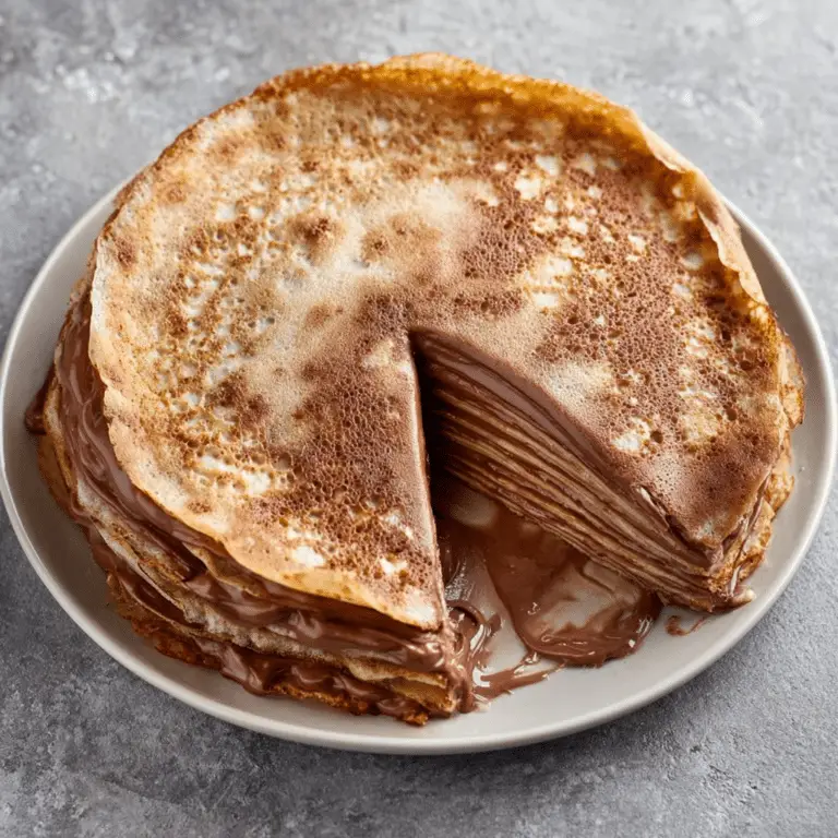 Nutella Crepe Cake