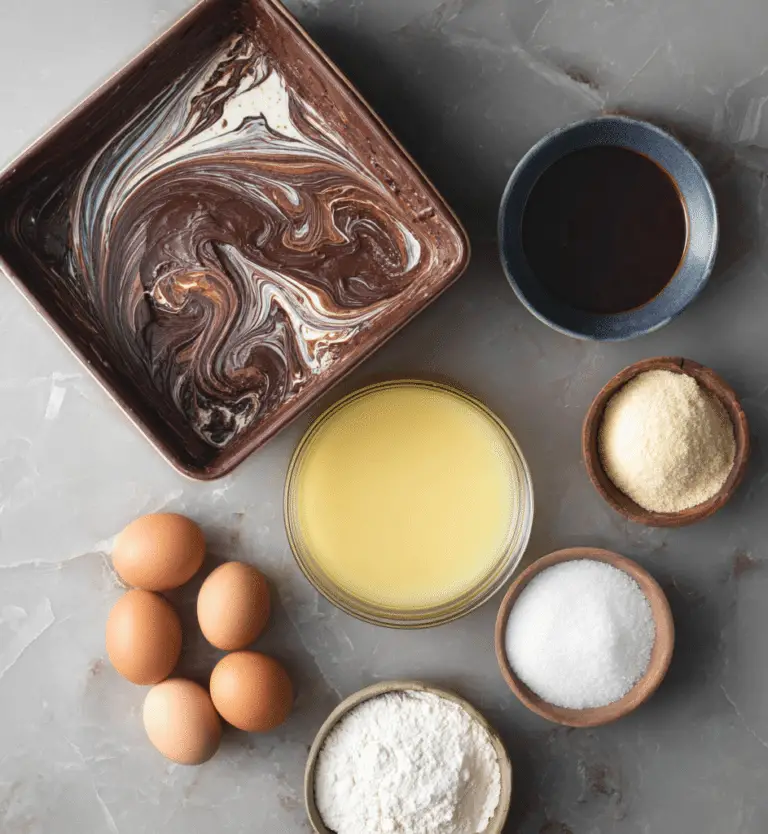 Cabernet Ganache Swirled Brownies
