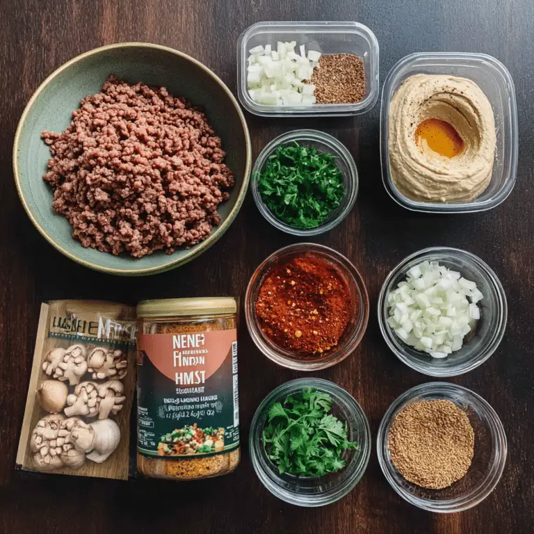 Hummus with Beef Mince