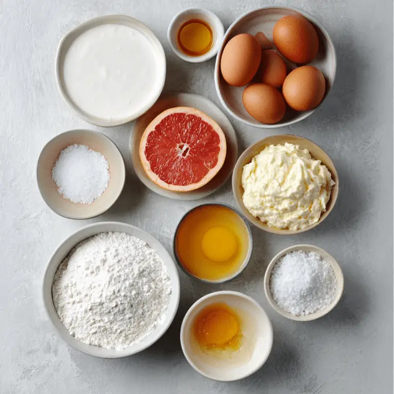 Grapefruit Sour Cream Cake