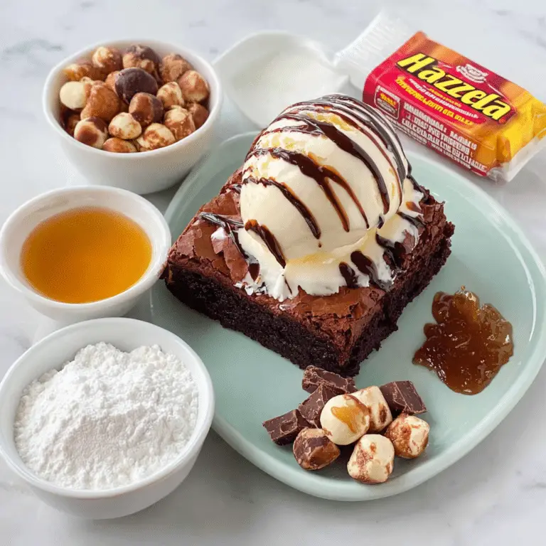 Hazella Brownie Sundae