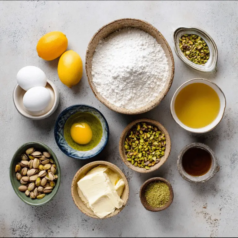 Lemon Pistachio Cupcakes