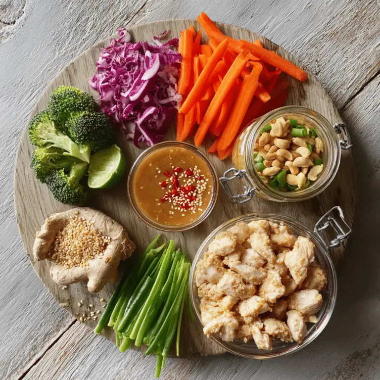 Chicken Buddha Bowl with Satay Sauce