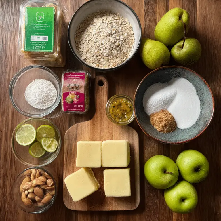 Feijoa and Apple Crumble Slice
