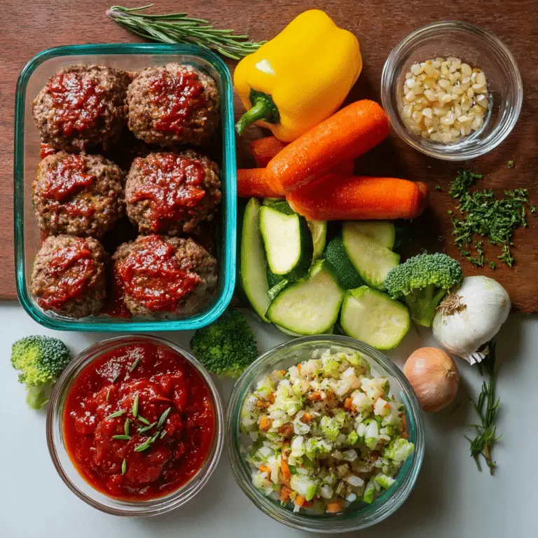 Mini Meatloaves & Veggies