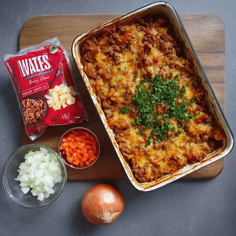 Hash Brown Bolognese Bake