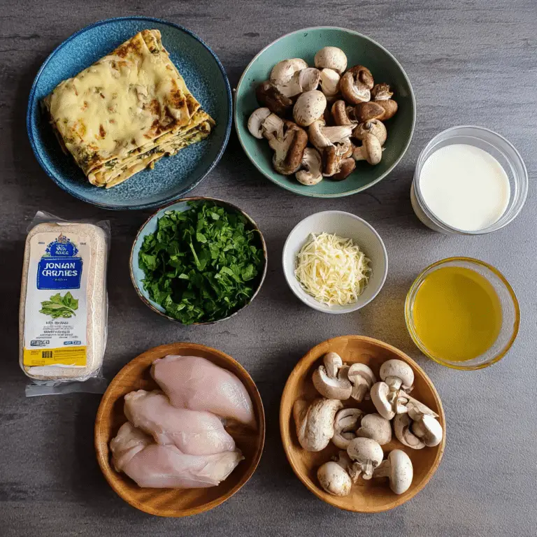 Chicken and Mushroom Lasagne