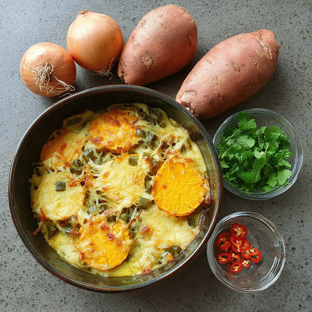 Thai Green Curry Kumara Gratin