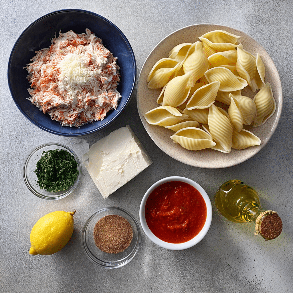Tuna and Ricotta Baked Pasta Shells