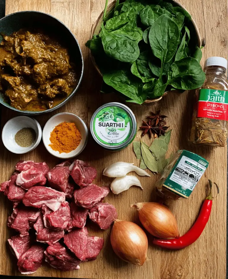Lamb and Spinach Curry