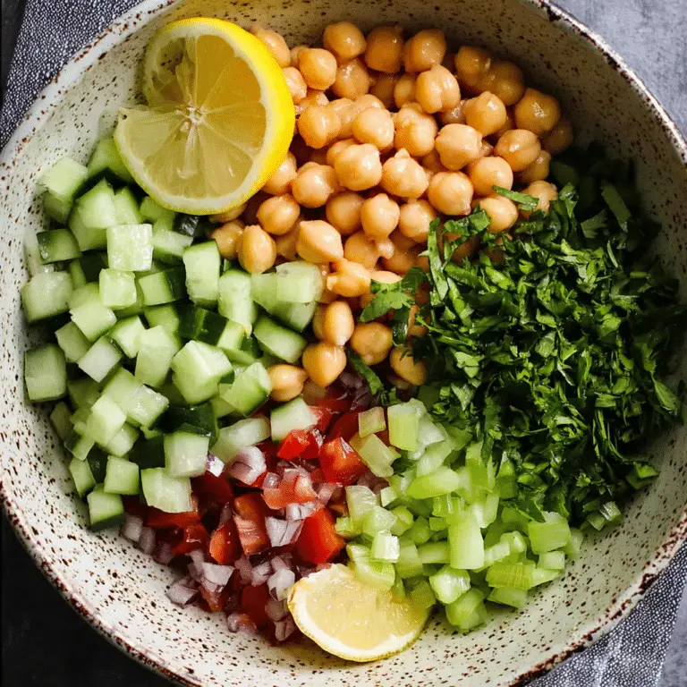 Middle Eastern Chickpea Salad