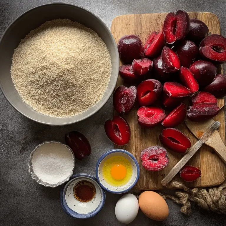 Gluten Free Upside Down Plum Cake