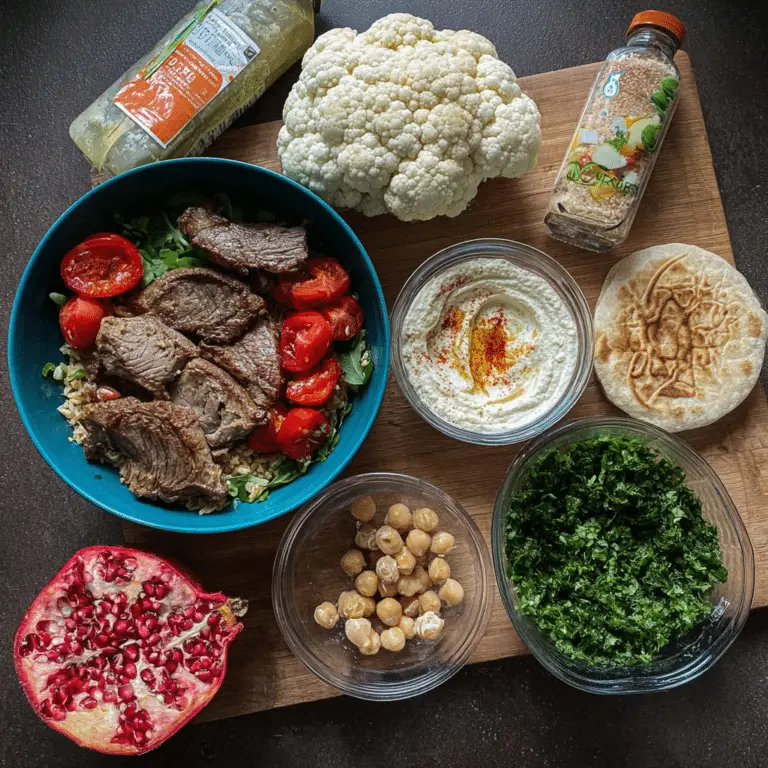 Lamb and Cauliflower Mezze Bowls