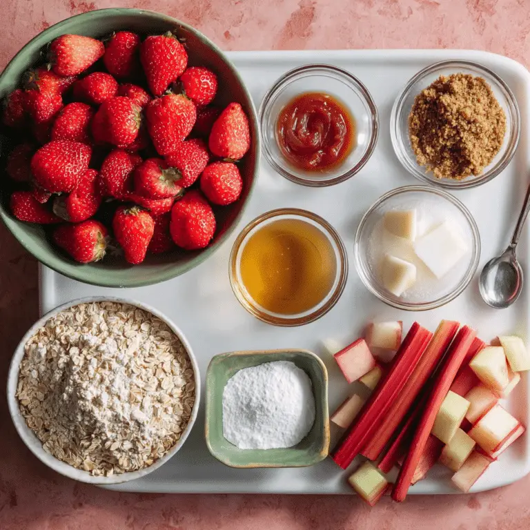 Strawberry Rhubarb Crisp
