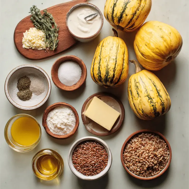Delicata Squash and Farro Bake
