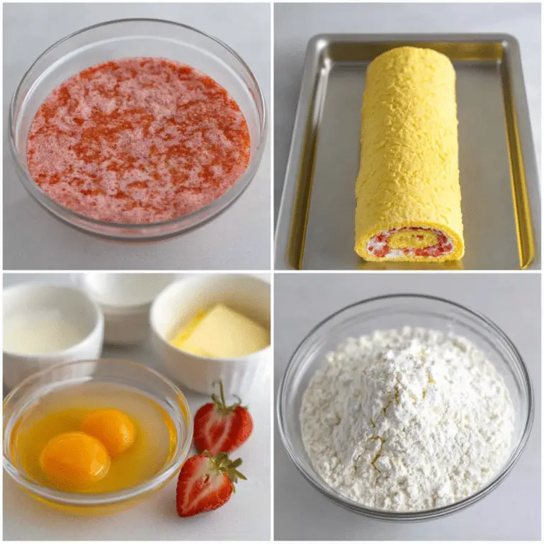Strawberry Cake Roll (Very Easy)