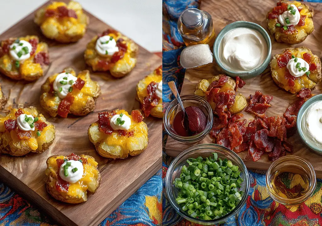Loaded Smashed Potato Bites