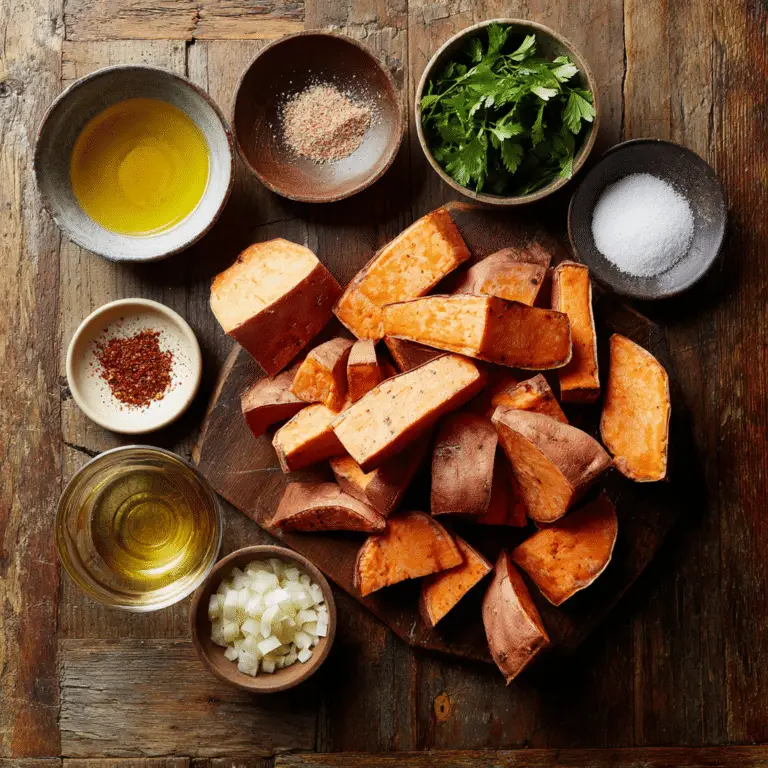 Miso Roasted Sweet Potatoes