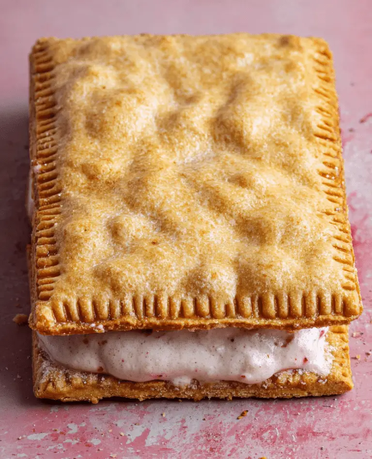 Strawberry Pop-Tart Ice Cream Sandwiches