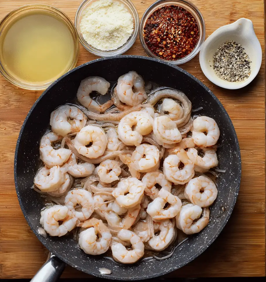 The Garlic Shrimp Spaghetti