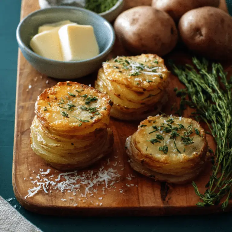 Crispy Herbed Potato Stacks