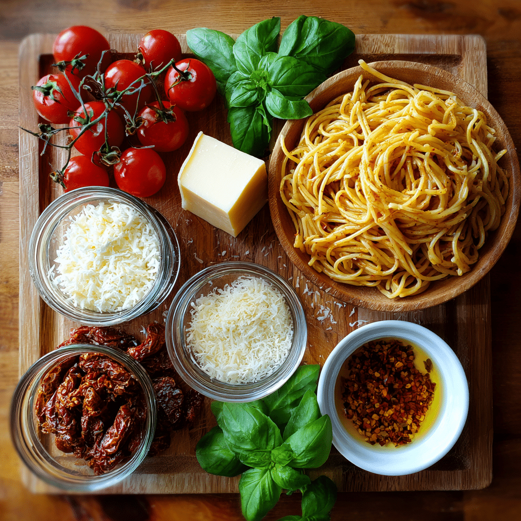 Sun Dried Tomato Pesto Pasta