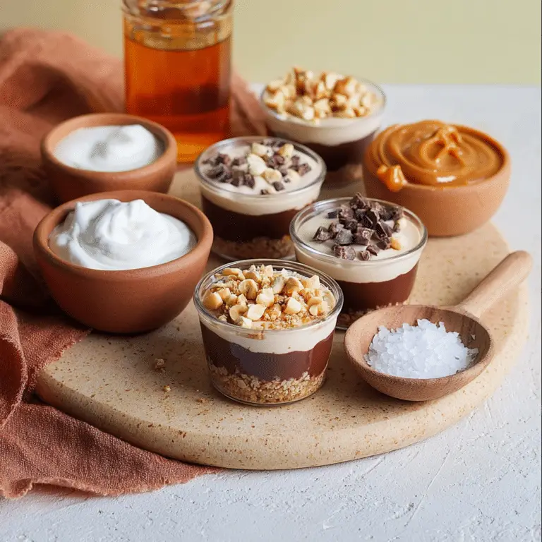 Snickers Mousse Cups