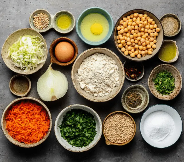 The Vegetable Chickpea Fritters