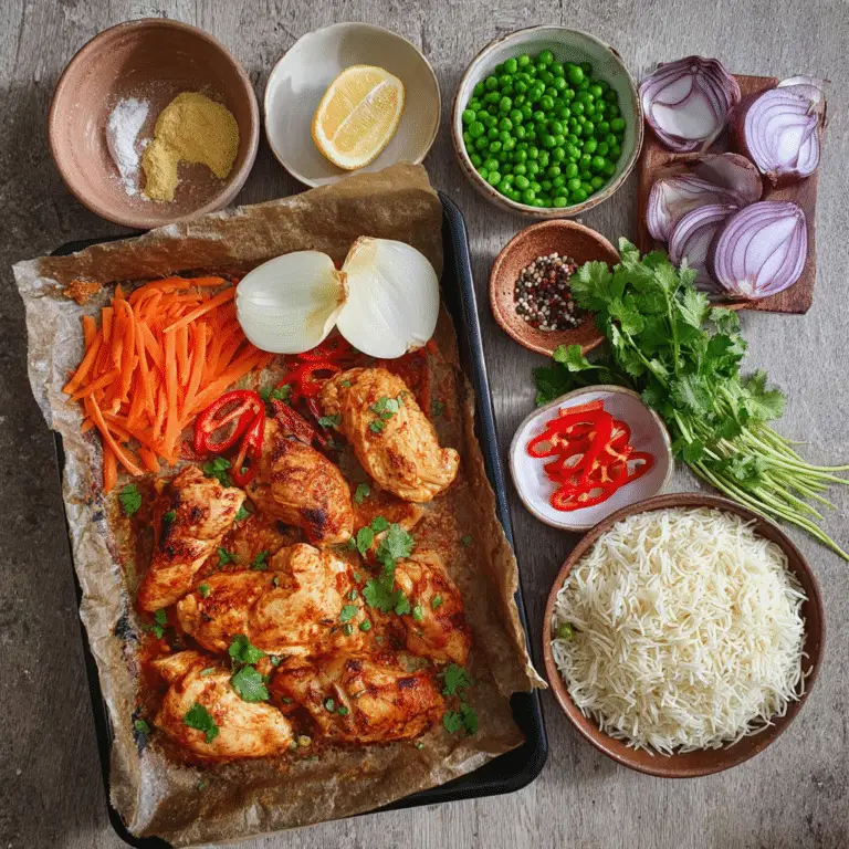 The Best Chicken Tikka Tray Bake
